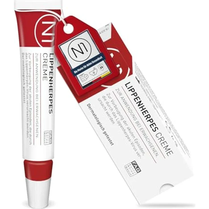 N1 Herpes Creme, Lippenherpes Intensiv-Creme mit Sofort-Effekt, 4 g - verhindert Bläschen, stoppt Virenvermehrung, geöffnet 6 Monate haltbar – Bild 1