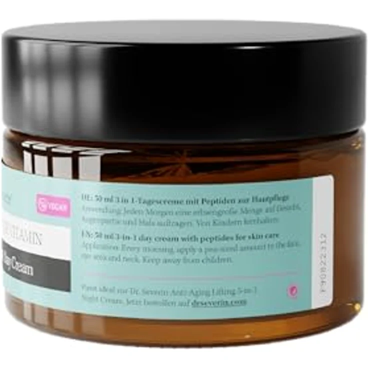 Dr. Severin Peptide Vitamin 3-in-1 Day Cream 50 ml I Vegan Retinol (Bakuchiol) I Niacinamide (Vitamin B3) I Hyaluronsäure I Lifting Effekt – Bild 4