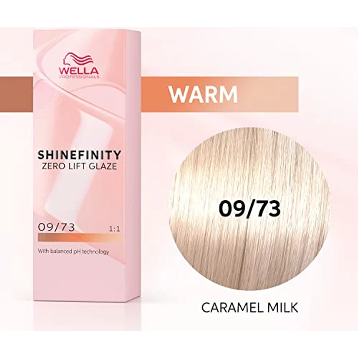 Wella Professional Shinefinity 09/73 60ml, Ammoniakfrei, shade Caramel Milk – Bild 2