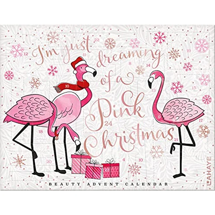 Beauty Adventskalender "PINK FLAMINGO X-MAS" 2023, LAHAYE, 24 hochwertige Produkte, Geschenkset- - Preisvergleich – Bild 2