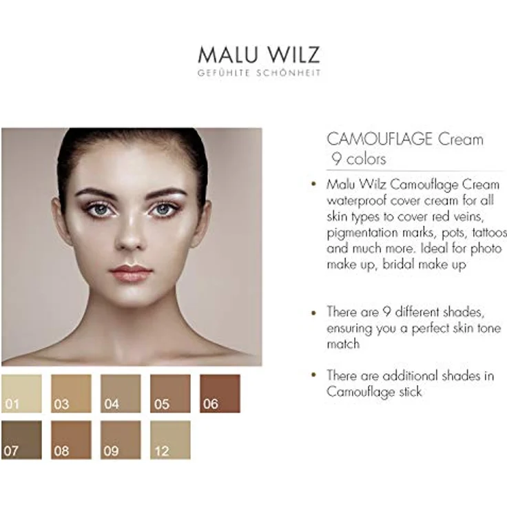 Malu Wilz - Beauté Camouflage Cream - 6 g (Walnut Brown Squirrel) – Bild 3