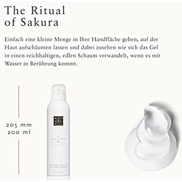 Rituals Sakura Zensational Foaming Shower Gel 200 ml – Bild 3