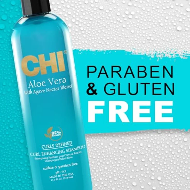 CHI Aloe Vera Curl Enhancing Shampoo 340 ml – Bild 7