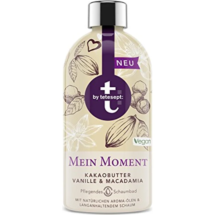 tetesept Schaumbad "Auszeit" – Badeschaum - mit pinker Orchidee & Ylang Ylang, auch für Kinder – sanfte Pflege mit natürlichen Aroma-Ölen & langanhaltendem Schaum – 2 x 420 ml - Preisvergleich – Bild 1