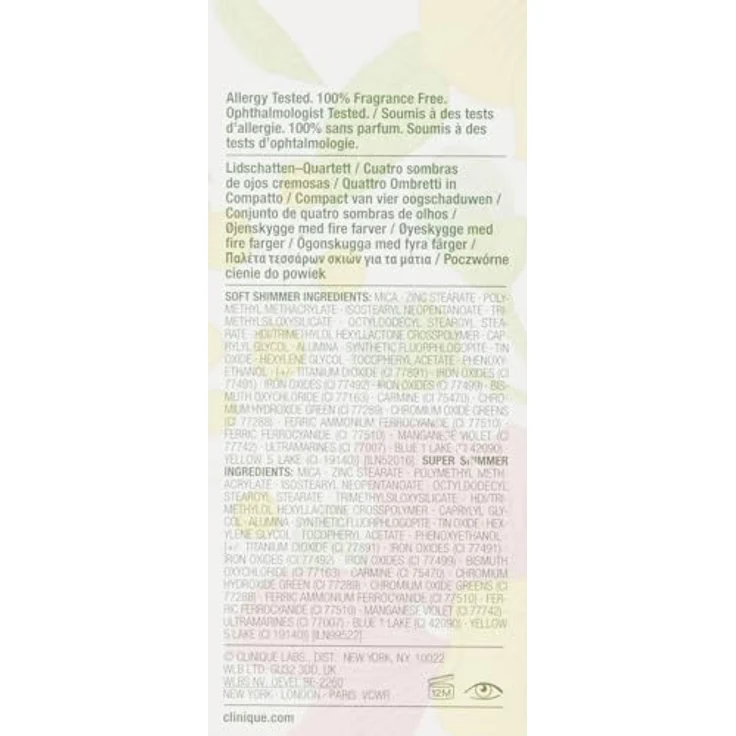 Clinique All About Shadow™ Quad Lidschattenpalette, Farbton Pink Chocolate, 3,3 g, mit gleichmäßiger Farbabdeckung und Glitzereffekt, ophthalmologisch getestet – Bild 3