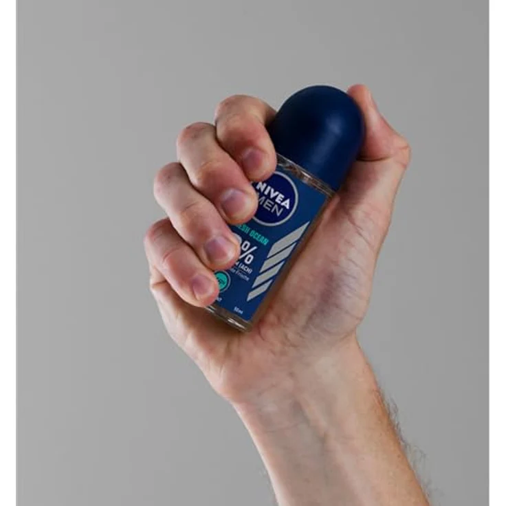 NIVEA MEN Fresh Ocean Deodorant Roller, 0% Aluminium, 48h Schutz, 1 x 50 ml – Bild 5