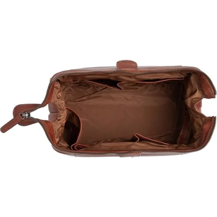 The Chesterfield Brand Biassa Washbag Cognac, Kulturbeutel aus hochwertigem Leder in eleganter Optik – Bild 4