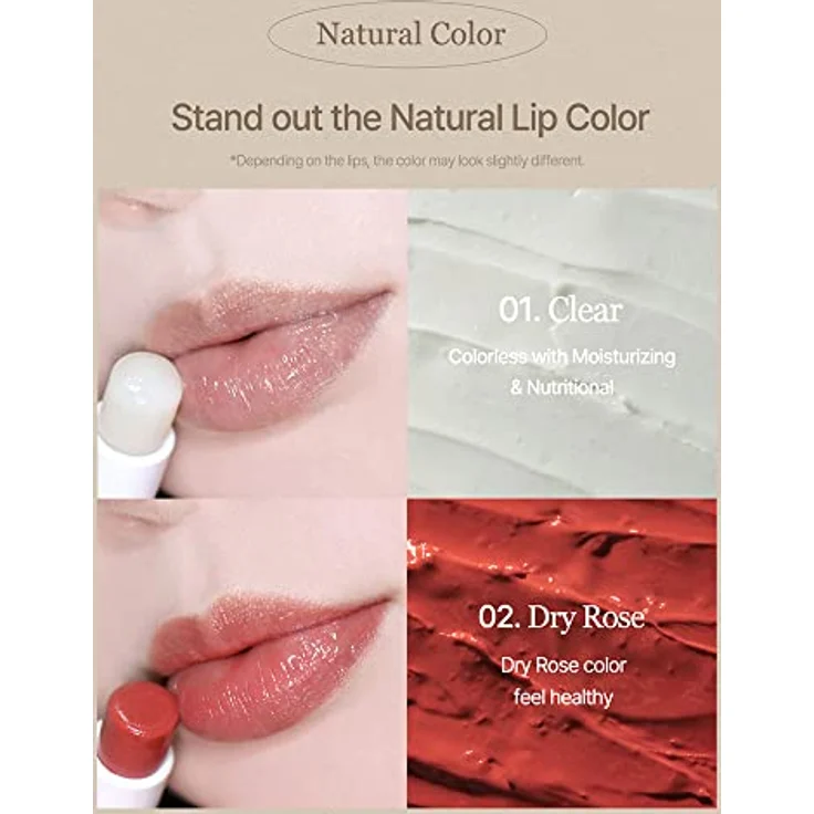 mixsoon veganer schmelzender Lippenbalsam (getrocknete Rose), feuchtigkeitsspendend mit Illipe-Butter und Sheabutter, 0,14 oz / 4,1 g – Bild 4