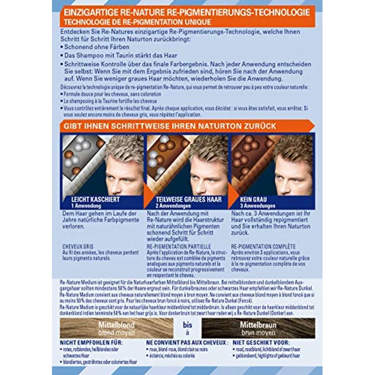 Schwarzkopf Re-Nature Re-Pigmentierung Männer Medium 145 ml – Bild 3