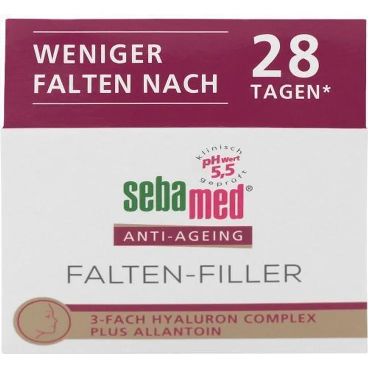 Sebamed Anti-Ageing Falten Filler, 50ml, 3-fach Hyaluron Complex für trockene Haut