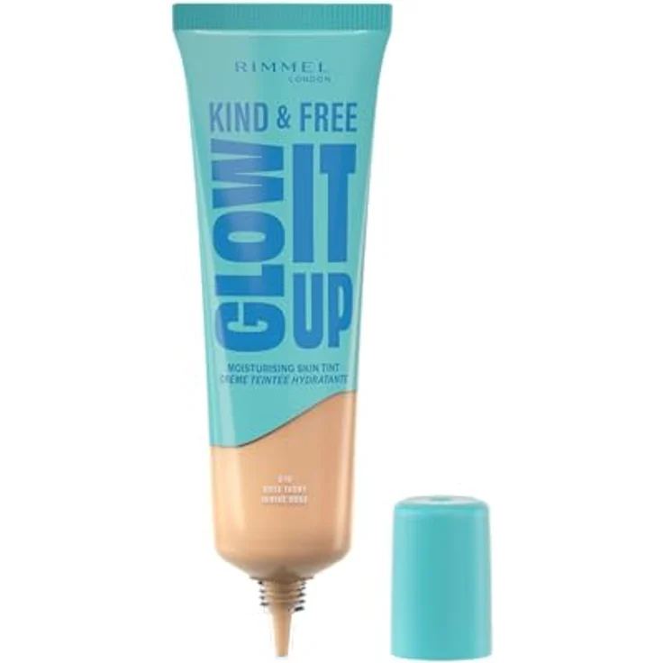 Rimmel Kind & Free Glow It Up, leichtes feuchtigkeitsspendendes Make-up, Farbton 010 Rose Ivory, 30 ml – Bild 2