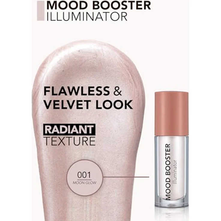 flormar Mood Booster Illuminator, cremiger Highlighter mit Applikator, Farbton 001 Moon Glow, 4 ml – Bild 3