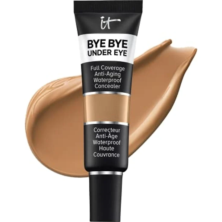 IT Cosmetics Anti-Aging Concealer, hohe Deckkraft, wasserfest, mit Peptiden, Kollagen und Hyaluronsäure, Bye Bye Under Eye, Deep Tan 40.0, 12 ml – Bild 1