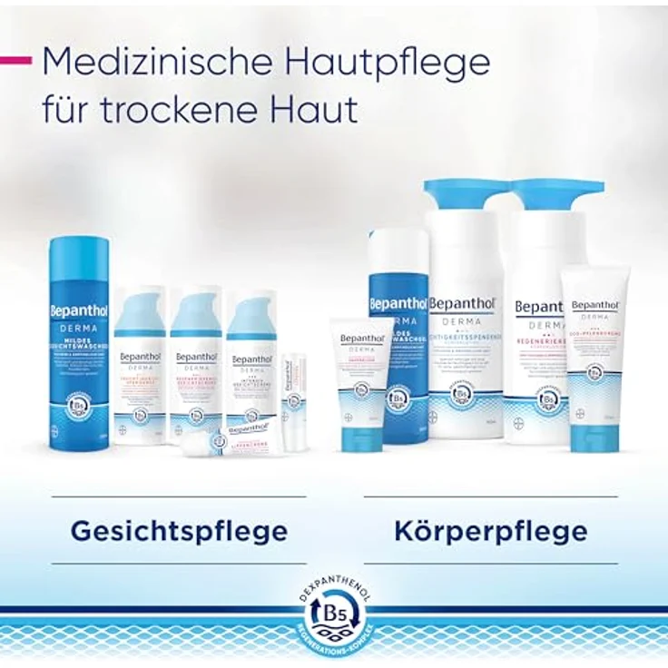 Bepanthol Derma regenerierende Gesichtscreme, 50 ml, 24-Stunden-Pflege für alle Hauttypen, schnell einziehend – Bild 15