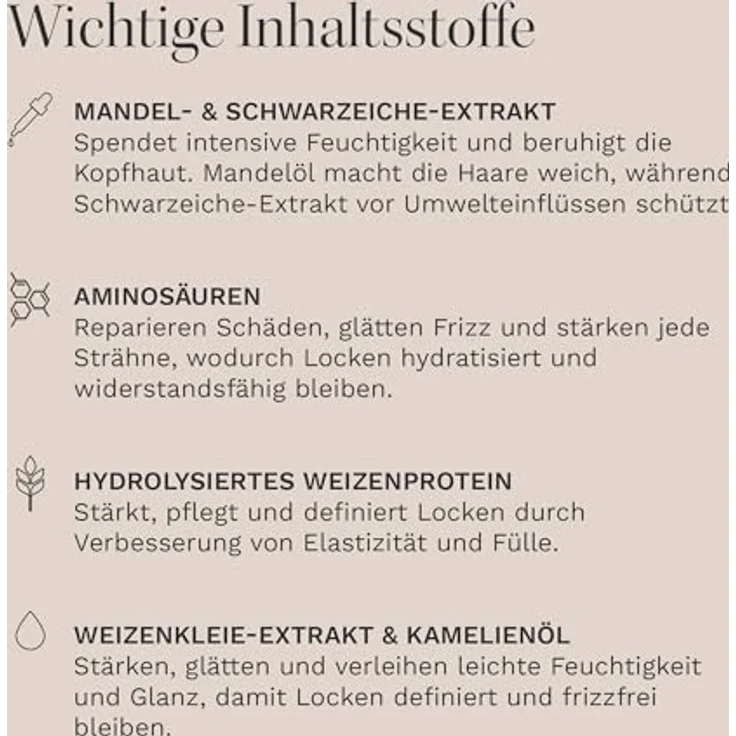 HAIR BURST Shampoo für Locken & Wellen, sulfatfrei, 350ml, feuchtigkeitsspendend und statikfrei – Bild 4