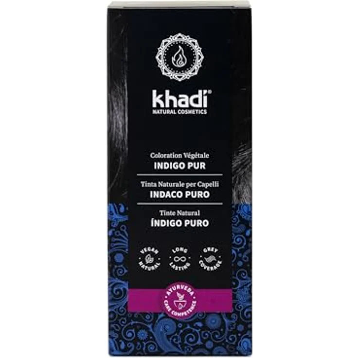 Khadi Pflanzenhaarfarbe Reines Indigo 100 g – Bild 2