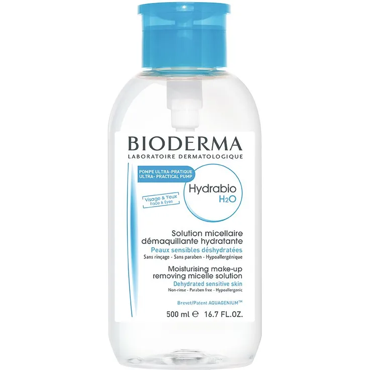 Bioderma Hydrabio H2O Mizellen-Reinigungslös.Pump 500 ml, für Damen und Herren