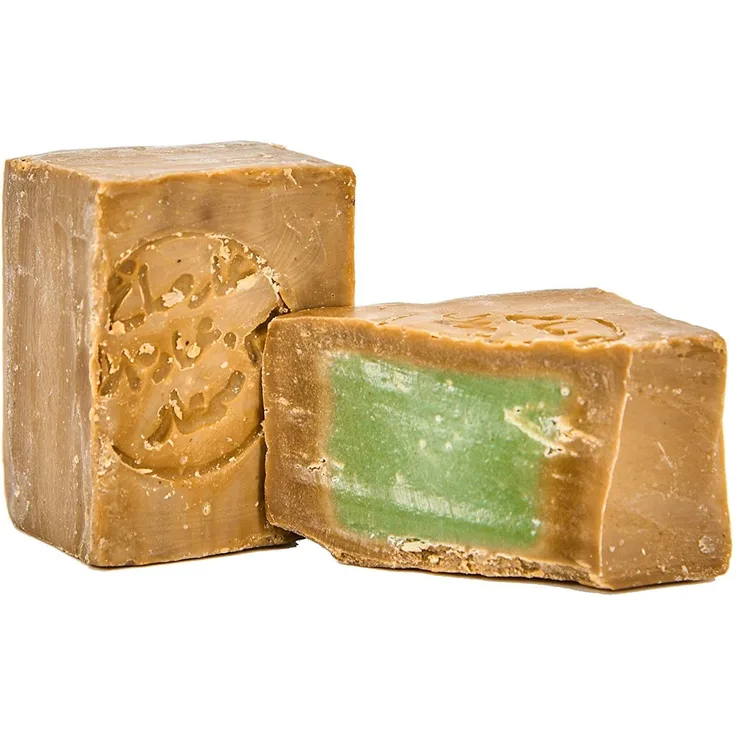 Carenesse Aleppo Seife 60% Olivenöl 40% Lorbeeröl ca. 200 Gramm, original Olivenölseife Haarseife