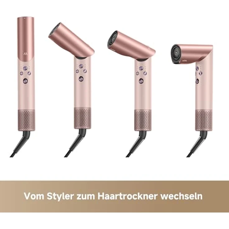 MOVA Master 10 All-in-One-Airstyler, vielseitiger Haarstyler mit intelligenter Wärmetechnologie, pink – Bild 6