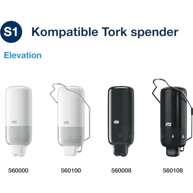 Tork 420501 milde Flüssigseife Premium für Tork S1 Seifenspendersysteme Milde Handseife pH-hautneutral für weiche und hygienisch gepflegte Hände 1000 ml für Alle Hauttypen geeignet – Bild 5