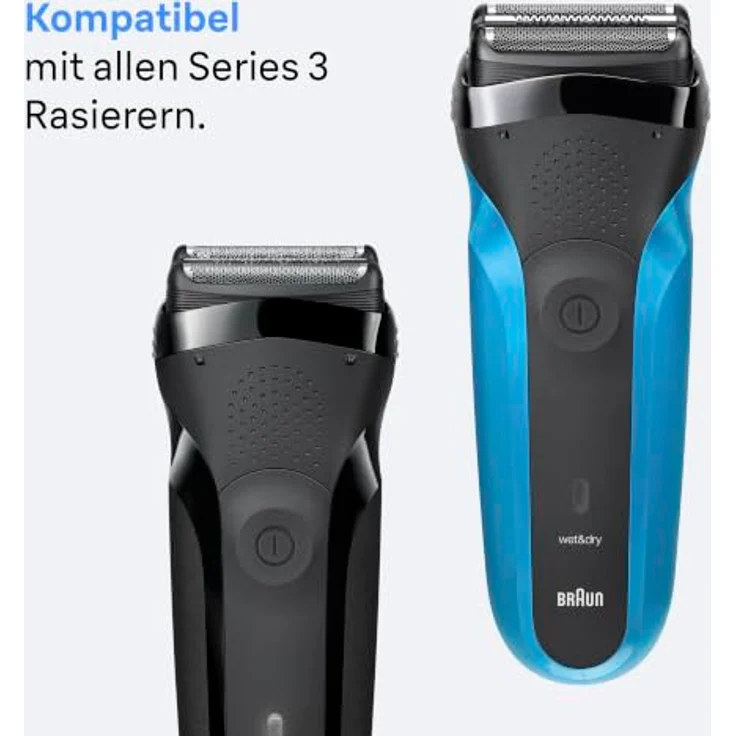 Braun Zubehör Combipack 21B, Ersatzteilset für Series 3 Elektrorasierer mit hautfreundlicher Scherkopf-Technologie – Bild 5