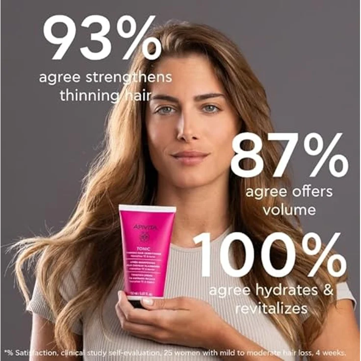 Apivita Tonic Thinning Hair Conditioner, Tönungs-Conditioner für feines und schütteres Haar, 150 ml – Bild 4