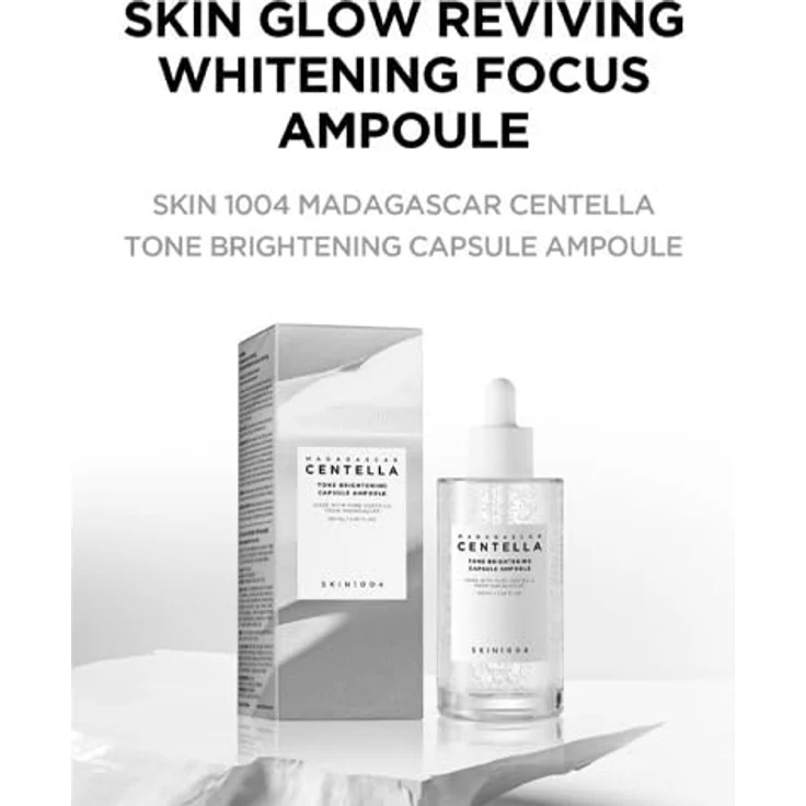 SKIN1004 Madagascar Centella Tone Brightening Capsule Ampoule, hydratisierendes Gesichtsserum für klare und glatte Haut, 30 ml – Bild 6