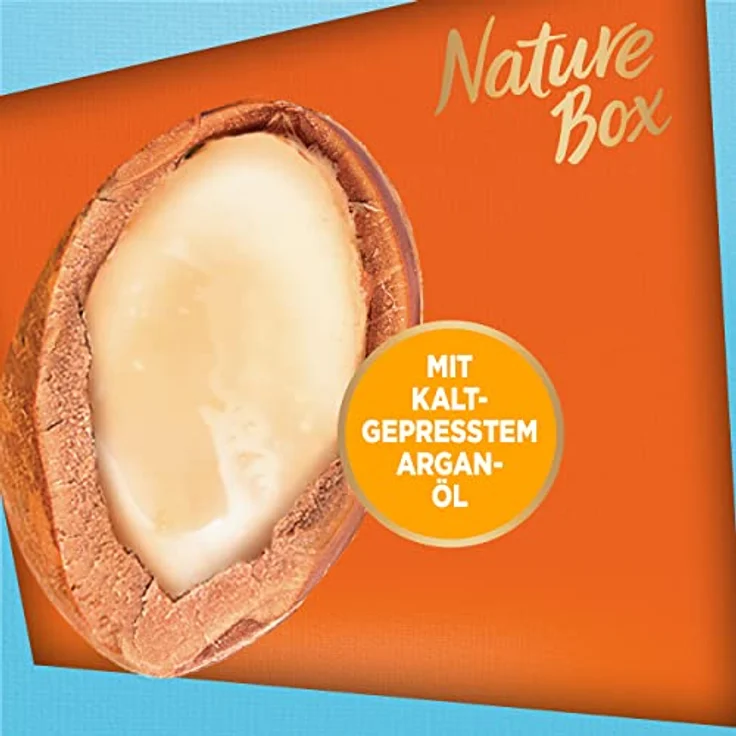 Nature Box Nährpflege-Haaröl (70 ml), Haaröl mit Argan-Öl sorgt für intensive Pflege und schützt vor Spliss, Flasche aus 100 % Social Plastic – Bild 4