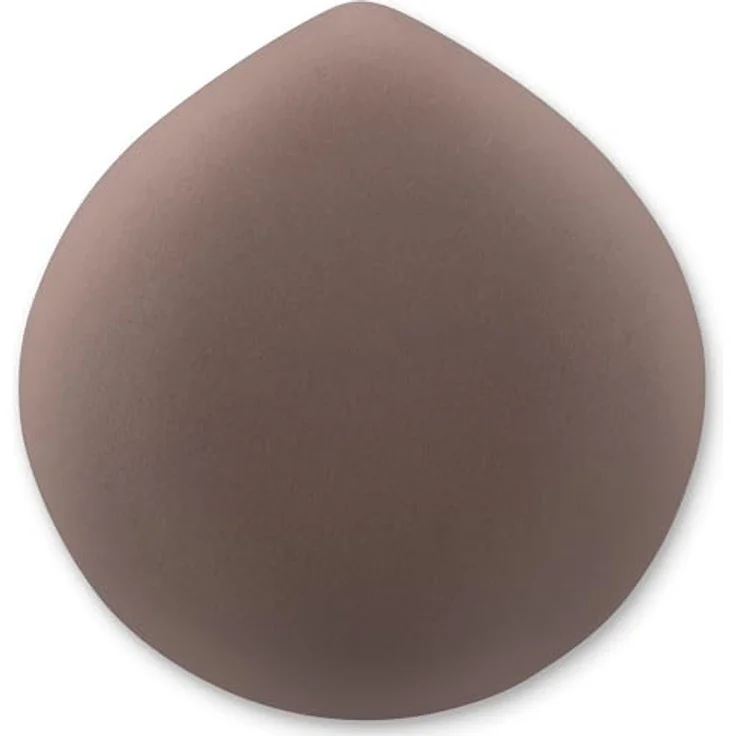 Luvia Cosmetics Single Makeup Puff, tropfenförmige Puderquaste mit ergonomischem Halteband, weiß – Bild 1