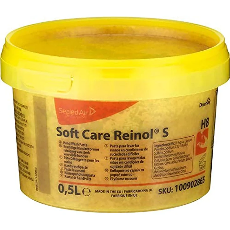 Diversey Soft Care REINOL S Handwaschpaste, 0,5 L, mit natürlichem Reibemittel – Bild 2