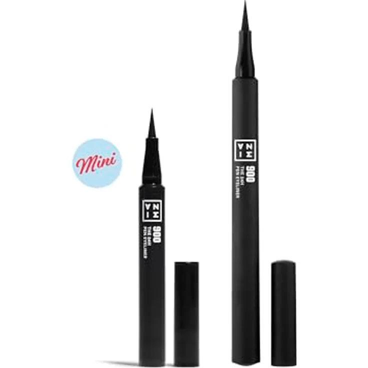 3INA The 24H Pen Eyeliner Mini, langanhaltender Eyeliner in intensivem Schwarz, wasserfest, 0,6 ml – Bild 3