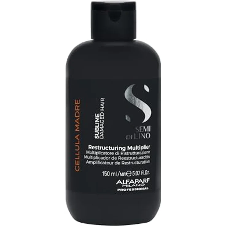 Alfaparf Milano Semi Di Lino Sublime Restructuring Multiplier 150ml, Intensivpflege für strapaziertes Haar, verstärkt die Haarstruktur und verleiht Glanz – Bild 1