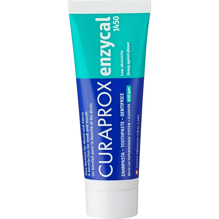 Curaden Curaprox Enzycal Zahnpasta 75 ml, das Zahngel Enzycal von Curaprox ist eine SLS freie Zahnpasta – Bild 1