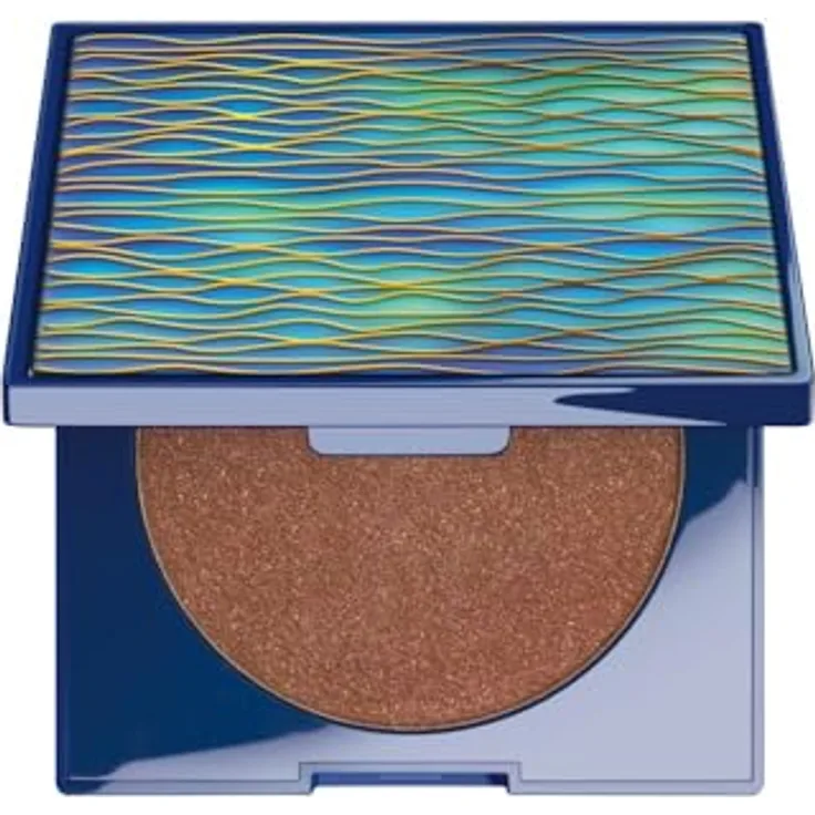 ARTDECO Diamond Beauty Powder, All-Over-Highlighter Puder mit Diamantenschimmer im limitierten Ocean Wave Design, nachfüllbare Dose, 7 g