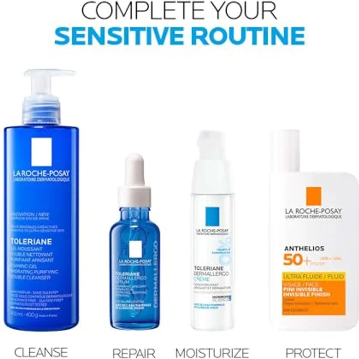 La Roche-Posay Toleriane Dermallergo Serum, beruhigendes Gesichtsserum für empfindliche und allergische Haut, 30 ml – Bild 7