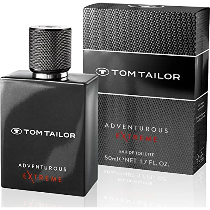 Tom Tailor Parfüm Herren Adventurous EXTREME for him 50ml I maskulines Eau de Toilette für Abenteuerlustige Männer I belebende Kombination aus Safran, Kaschmirholz & Ambra I Ledrig & holzig