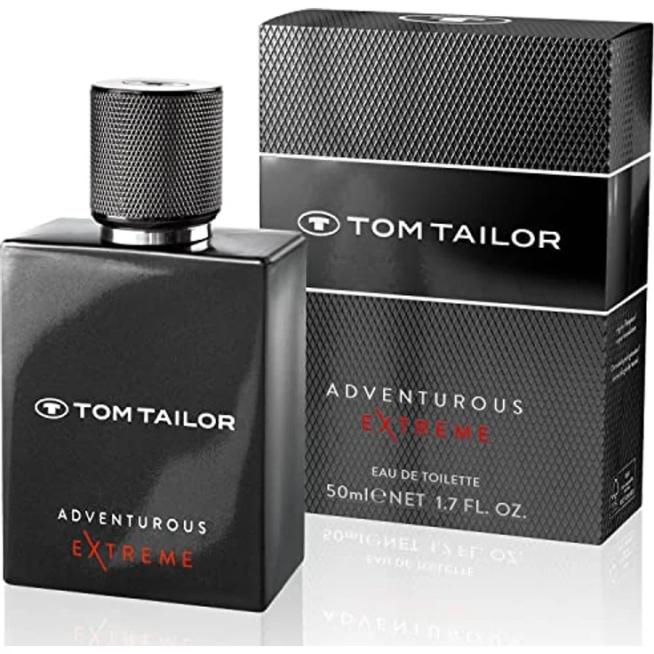 Tom Tailor Parfüm Herren Adventurous EXTREME for him 50ml I maskulines Eau de Toilette für Abenteuerlustige Männer I belebende Kombination aus Safran, Kaschmirholz & Ambra I Ledrig & holzig – Bild 1