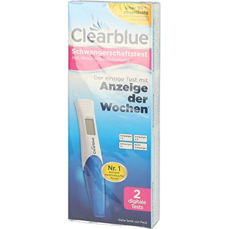 Clearblue Schwangerschaftstest m.Wochenbestimmung 2 Stück, schnell, unkompliziert und zuverlässig – Bild 3