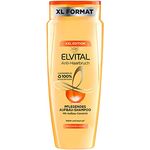 L'Oréal Paris Elvital Shampoo gegen Haarbruch, Für brüchiges Haar, Pflegendes Haarshampoo mit Aufbau-Ceramid für mehr Glanz und Geschmeidigkeit, Anti-Haarbruch Aufbau-Shampoo, 1 x 700 ml
