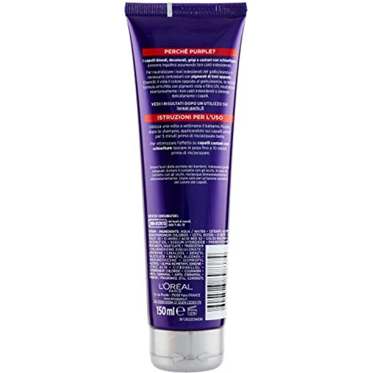 L'Oréal Paris Color Vive Purple Anti-Gelb Conditioner Color Vive Purple, Anti-Gelb-Conditioner für gebleichtes Haar, Blond, Grau, 150 ml – Bild 3