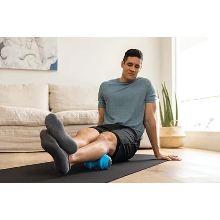 Trigger Point Charge Vibe, Vibrierender Schaumstoffroller zur Muskelentspannung, blau – Bild 8