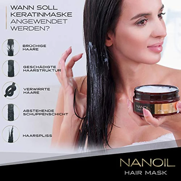 NANOIL Keratin Haarmaske 300 ml – Bild 6