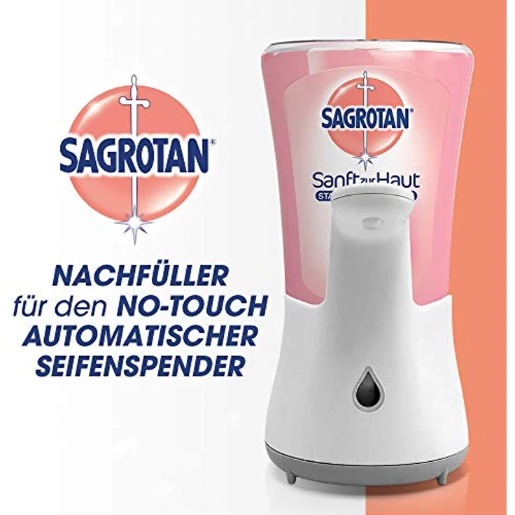 Sagrotan No-Touch Nachfüller Cashmere & Rose – für den automatischen Seifenspender – 1 x 250 ml Handseife im praktischen Vorteilspack – Bild 5