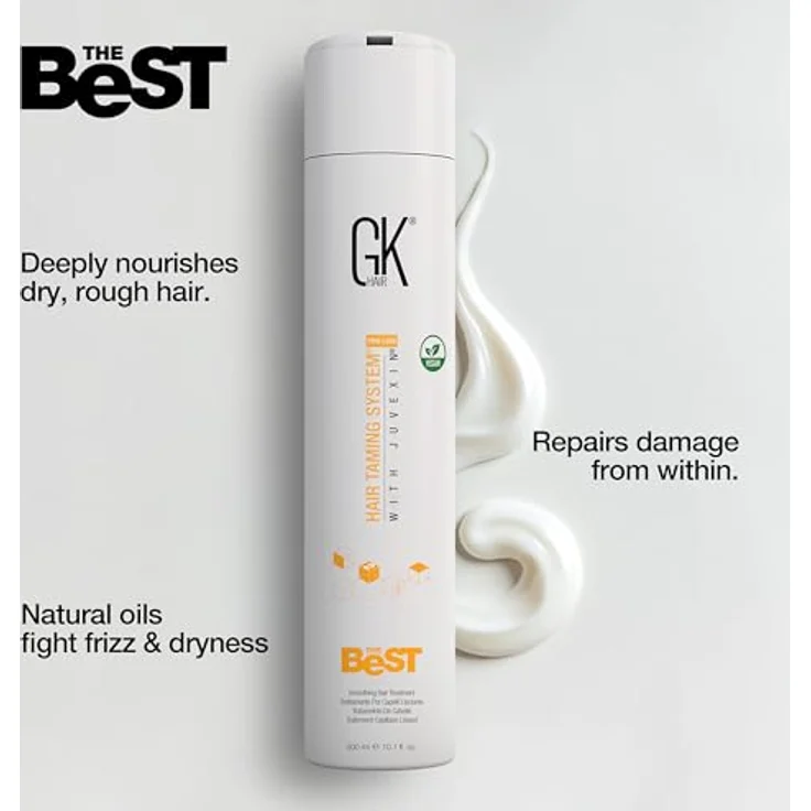 GK Hair The Best Keratin, Glättende Haarcreme für professionelle Anwendung, 300 ml – Bild 3