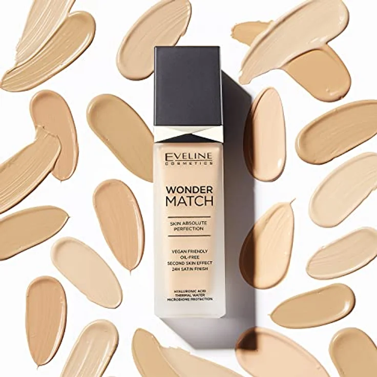 Eveline Cosmetics Wonder Match Luxurious Face Foundation 11, 30 ml, 11 Almond – Bild 2