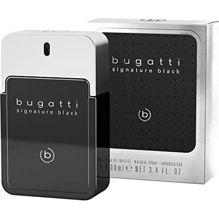 Bugatti Signature Black Eau de Toilette (EdT) Herrenduft 100 ml
