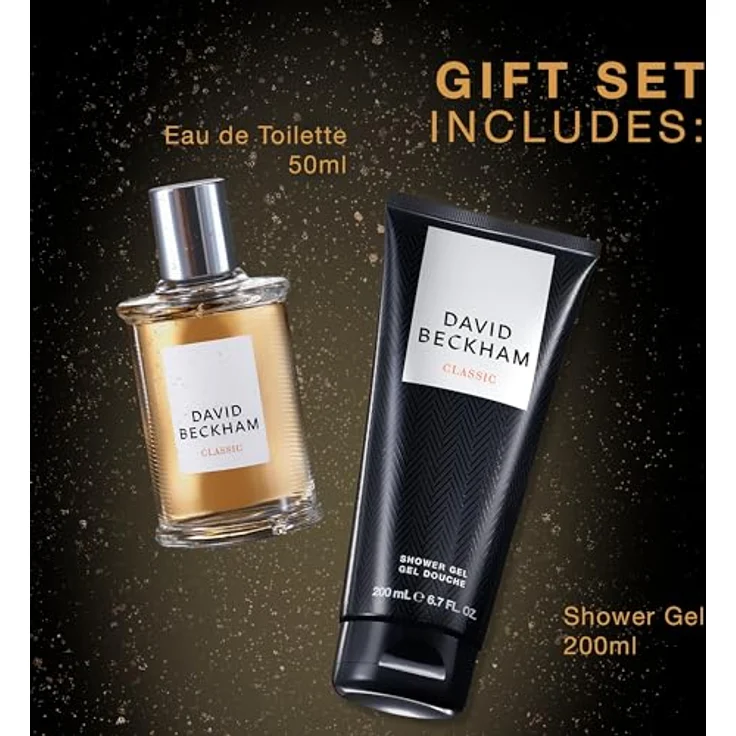 David Beckham Classic Eau de Toilette und Duschgel-Geschenkset für Männer, holzig-frisch-ambrierter Duft, 50 ml + 200 ml – Bild 4