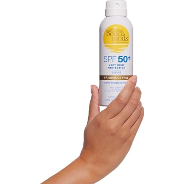 Bondi Sands SPF 50+ Fragrance Free Sunscreen Spray Aerosol Mist 160g, Australier gemacht, Tierversuchsfrei, Vegan frei – Bild 3