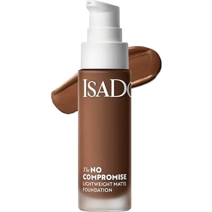 Isadora No Compromise Lightweight Matte Foundation (9C, 30 ml) - Matte, langanhaltende Formel mit mittlerer bis vollständiger Abdeckung