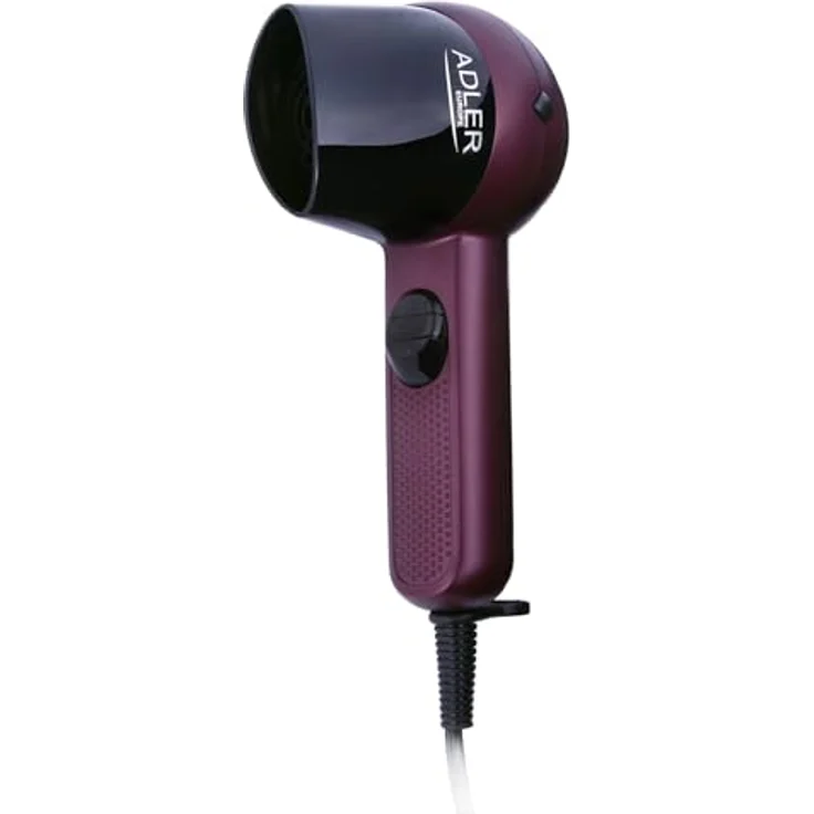 Adler AD 2247 Haartrockner, 1400 Watt, Reiseföhn, 2 Leistungsstufen, lila – Bild 4
